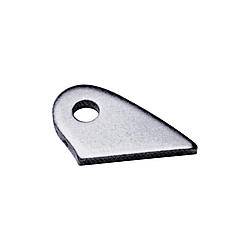 Chassis Engineering - Chassis Engineering Crossmember Brace Chassis Tab 5/16" Mounting Hole 1/8" Thick Steel Natural