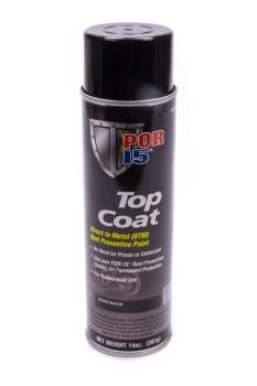 POR-15 - Por-15 Top Coat Paint Urethane Black 14.00 oz Aerosol - Each