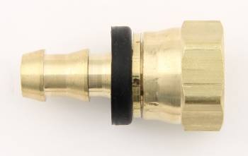 XRP - XRP Hose End Fitting Push-On Straight 8 AN Hose Barb to 10 AN Female - Brass