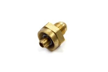 Edelbrock - Edelbrock Fuel Injection Adapter Fitting Straight 6 AN Male to 9/32" SAE Male Quick Disconnect Brass - Edelbrock Pro-Flo Fuel Rails