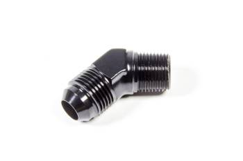 Triple X Race Components - Triple X Race Co. Adapter Fitting 45 Degree 8 AN Male to 1/4" NPT Male Aluminum - Black Anodize