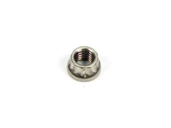 ARP - ARP 6 mm x 1.00 Thread Nut 8 mm 12 Point Head Stainless Natural - Universal