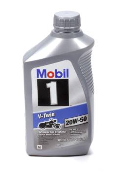 Mobil 1 - Mobil 1 V-Twin Motor Oil 20W50 Synthetic 1 qt - V-Twin Motorcycles