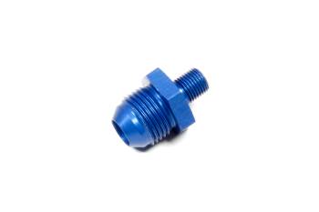 Walbro - Walbro Fuel Pump Adapter Fitting Straight 10 mm x 1 to 6 AN Male Aluminum - Blue Anodize