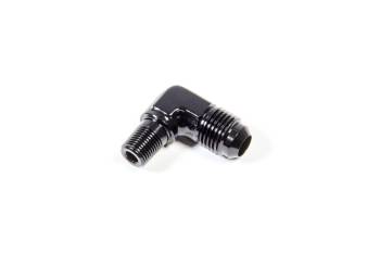 Triple X Race Components - Triple X Race Co. Adapter Fitting 90 Degree 6 AN Male to 1/8" NPT Male Aluminum - Black Anodize