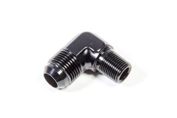Triple X Race Components - Triple X Race Co. Adapter Fitting 90 Degree 3 AN Male to 3/8" NPT Male Aluminum - Black Anodize