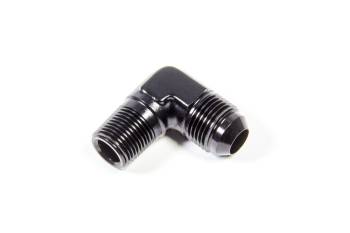 Triple X Race Components - Triple X Race Co. Adapter Fitting 90 Degree 8 AN Male to 3/8" NPT Male Aluminum - Black Anodize