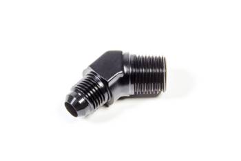 Triple X Race Components - Triple X Race Co. Adapter Fitting 45 Degree 6 AN Male to 3/8" NPT Male Aluminum - Black Anodize