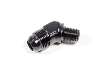 Triple X Race Components - Triple X Race Co. Adapter Fitting 45 Degree 8 AN Male to 3/8" NPT Male Aluminum - Black Anodize