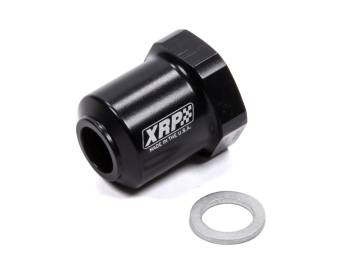 XRP - XRP M12 x 1.5 to 10 AN Female O-Ring Fuel Pump Check Valve Adapter - Aluminum - Black Anodize