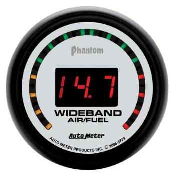 Auto Meter - Auto Meter Phantom Air-Fuel Ratio Gauge Wideband 10:1-17:1 AFR Electric - Digital