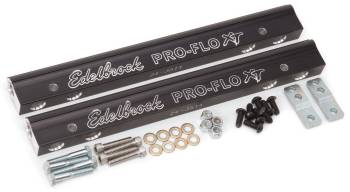 Edelbrock - Edelbrock Pro-Flo XT EFI Fuel Rail Kit Hardware Aluminum Black Anodize - Edelbrock Pro-Flo XT