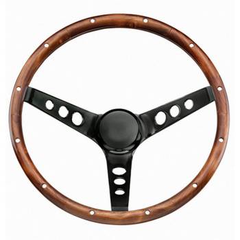 Grant Products - Grant Steering Wheels Classic Series Steering Wheel 13-1/2" Diameter 3-Spoke 3-3/4" Dish - Wood Grip