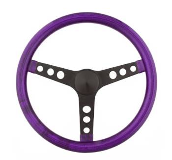 Grant Products - Grant Steering Wheels Metal Flake Steering Wheel 13-1/2" Diameter 3-Spoke - Purple Metal Flake Grip