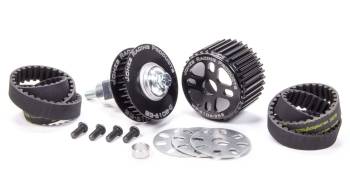 Jones Racing Products - Jones Racing Products HTD Pulley Kit Aluminum Black Anodized Small Block Chevy - Kit