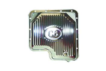 Specialty Products - Specialty Products Stock Depth Transmission Pan Finned Steel Chrome - C6