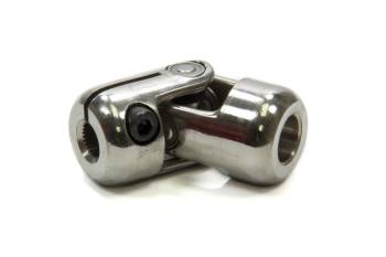 Unisteer Performance - Unisteer Performance Single Joint Steering Universal Joint 3/4" Smooth to 9/16-26" Spline Steel Polished - Universal