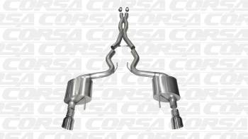 Corsa Performance - Corsa Performance Xtreme Exhaust System Cat Back 2-1/2" Diameter 3-1/2" Tips - Stainless
