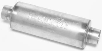 DynoMax Performance Exhaust - Dynomax Ultra Flo™ Muffler - 6" Round x 16" - 21" Overall Length - 3-1/2" Inlet, 3-1/2" Outlet