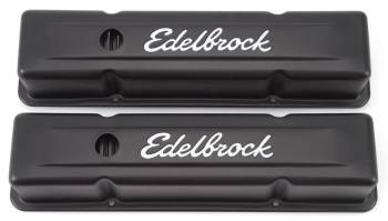 Edelbrock - Edelbrock Signature Series Valve Cover - Small Block Chevrolet-'59-'86-Tall - Black