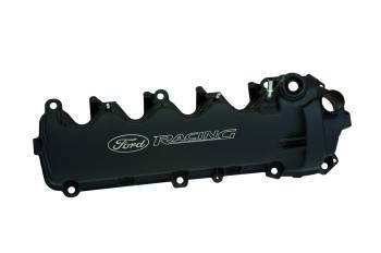 Ford Racing - Ford Racing Short Valve Covers Gaskets/Fasteners Ford Racing Logo Aluminum - Black Powder Coat
