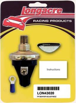 Longacre Racing Products - Longacre 2 - 7 PSI Adj Fuel Pressure 1/8" NPT Sender Only