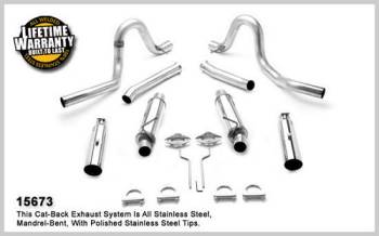 Magnaflow Performance Exhaust - Magnaflow Stainless Steel Cat-Back Performance Exhaust System - Magnapack Muffler
