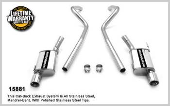 Magnaflow Performance Exhaust - Magnaflow Stainless Steel Cat-Back Performance Exhaust System - 4 in. x 9 in. x 14 in. Dual Muffler