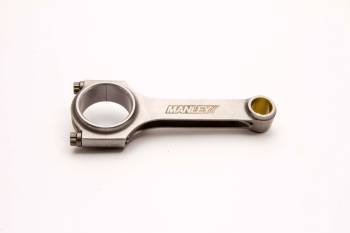 Manley Performance - Manley Performance H Beam Connecting Rod 5.905" Long Bushed ARP2000 3/8" Cap Screws - Forged Steel
