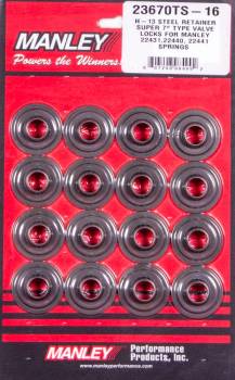 Manley Performance - Manley Super 7 H-13 Lwt Valve Spring Retainers