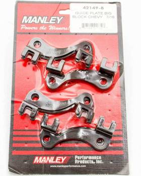 Manley Performance - Manley Performance 7/16" Pushrod Pushrod Guide Plate Raised Steel Black Oxide - Big Block Chevy