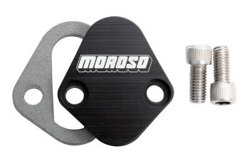 Moroso Performance Products - Moroso Fuel Pump Block-Off Plate - BB Chevy - Ford and Chrysler