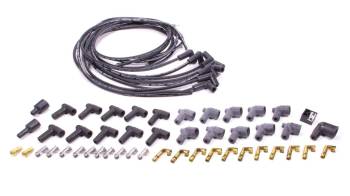 Moroso Performance Products - Moroso Blue Max Spiral Core Universal Ignition Wire Set - 8 Cylinder Engines - Plug Terminals/Boots: 90; Dist - Terminals/Boots: HEI & Non-HEI; Wire Color: Black