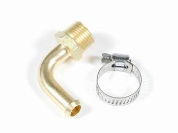 Mr. Gasket - Mr. Gasket Low-Loss Fuel Fitting - 90 - 3/8" Hose Barb to 3/8" Male NPT - Brass