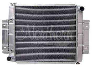 Northern Radiator - Northern 23-3/4" W x 19-5/8" H x 3-1/8" D Radiator Pass Inlet/Driver Outlet Aluminum Natural - Stock Motor