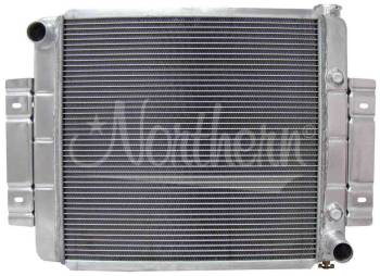 Northern Radiator - Northern 23-3/4" W x 19-5/8" H x 3-1/8" D Radiator Pass Inlet/Driver Outlet Aluminum Natural - V8 Conversion