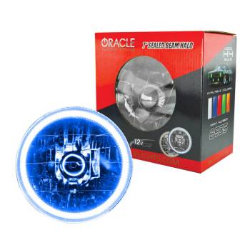 Oracle Lighting Technologies - Oracle Lighting Technologies Sealed Beam Headlight 7" OD Halo LED Ring Requires H4 Bulb