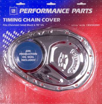 Proform Parts - Proform Timing Chain Cover - Bow Tie Emblem - Stamped Steel