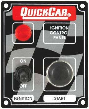 QuickCar Racing Products - QuickCar ICP05 Ignition Panel - Ignition Switch - Start Button & 1 Pilot Light
