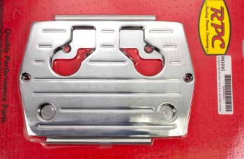 Racing Power - Racing Power Ball Milled Battery Tray Aluminum Chrome Optima Blue/Red/Yellow Top Batteries - Type 34/78