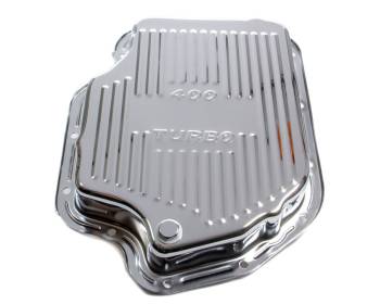 Racing Power - Racing Power Stock Depth Transmission Pan Finned Steel Chrome - TH400