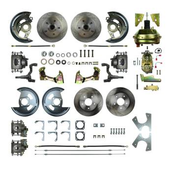 Right Stuff Detailing - Right Stuff Detailing 4 Wheel Power Disc Conversion Brake System Complete 1 Piston 11.00" Rotors - Offset Hat
