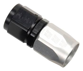 Russell Performance Products - Russell ProClassic Full Flow Hose End - Straight -04 AN - Black, Silver