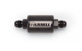Russell Performance Products - Russell Performance Products 8 AN Male Inlet/Outlet Check Valve Aluminum - Black Anodize
