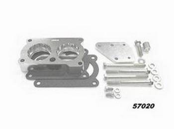 Taylor Cable Products - Taylor Cable Products 1" Thick Throttle Body Spacer Aluminum Polished TPI - Small Block Chevy
