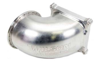 Wilson Manifolds - Wilson Manifolds V Band Flange Throttle Body Intake Elbow Aluminum Natural Dominator Flange - Each