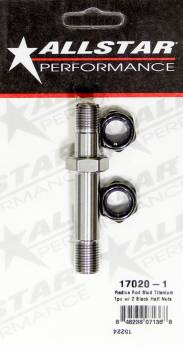 Allstar Performance - Allstar Performance Sprint Titanium Radius Rod Fastener - Stud And Nuts (Single)