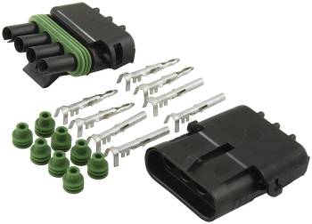 Allstar Performance - Allstar Performance Weather Pack 4-Wire Flat Connector Kit