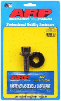 ARP - ARP 14 mm x 1.50 Thread 1.525" Long Harmonic Balancer Bolt 19 mm 12 Point Head Washer Included Chromoly - Black Oxide