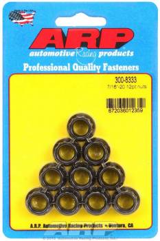 ARP - ARP Replacement Nuts - 7/16"-20 Thread, 1/2" 12 Pt. Socket Size - (10 Pack)